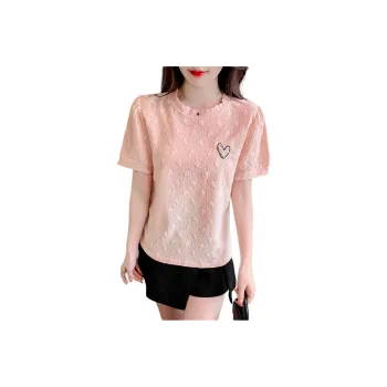 Mu Xiao Xin Puff Sleeve T Shirt Women's