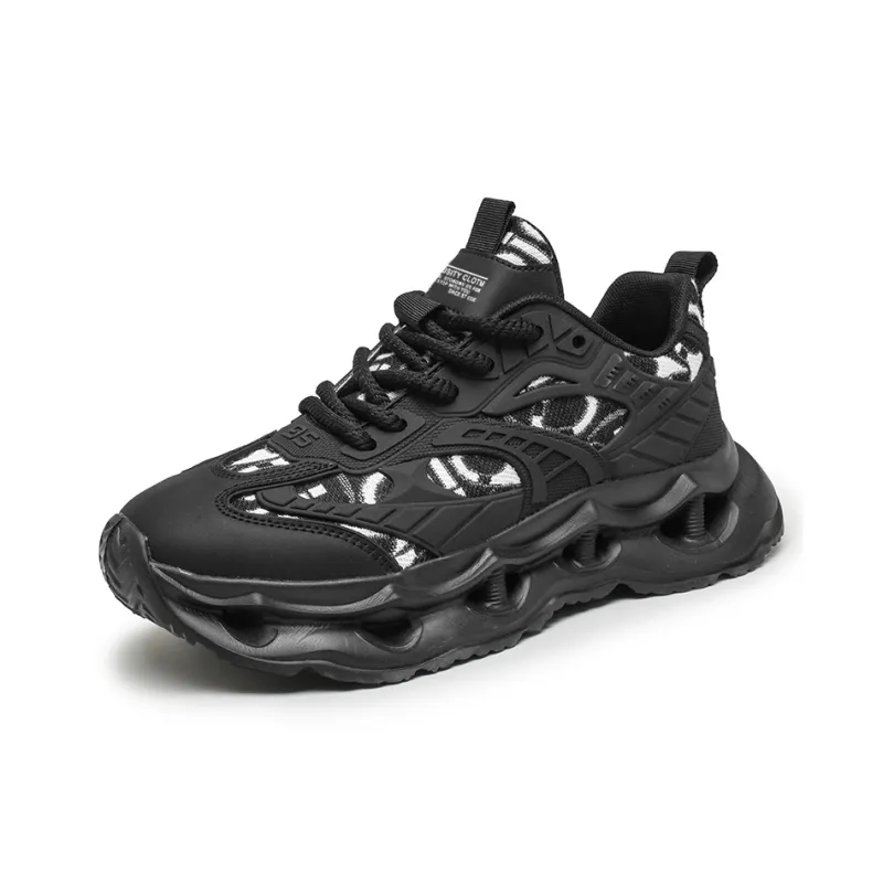 OFFER AITR Cushioning Coverage Height Increase Low Top Chunky Sneakers Men's-2