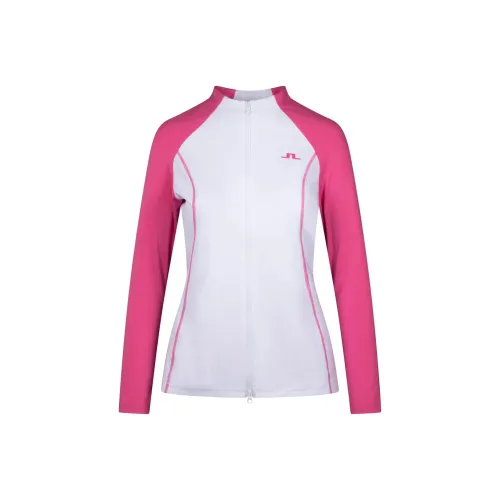 J.Lindeberg T Shirt Women's Pink White