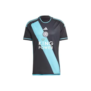 Adidas LEICESTER CITY FC 23/24 AWAY JERSEY Soccer Jersey Unisex Black