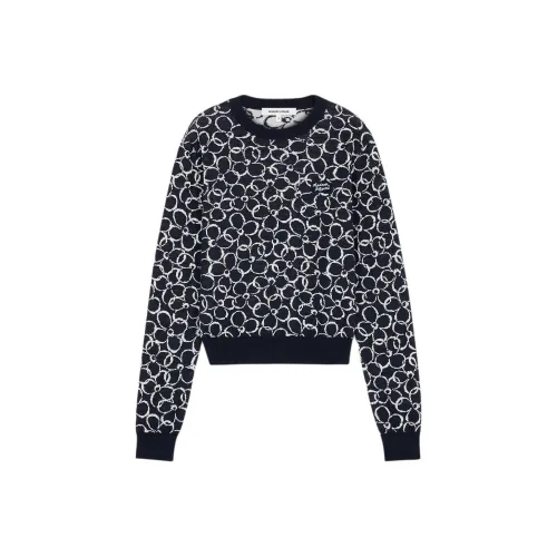 Maison Kitsune Maison Kitsune Logo Patch Crewneck Jumper