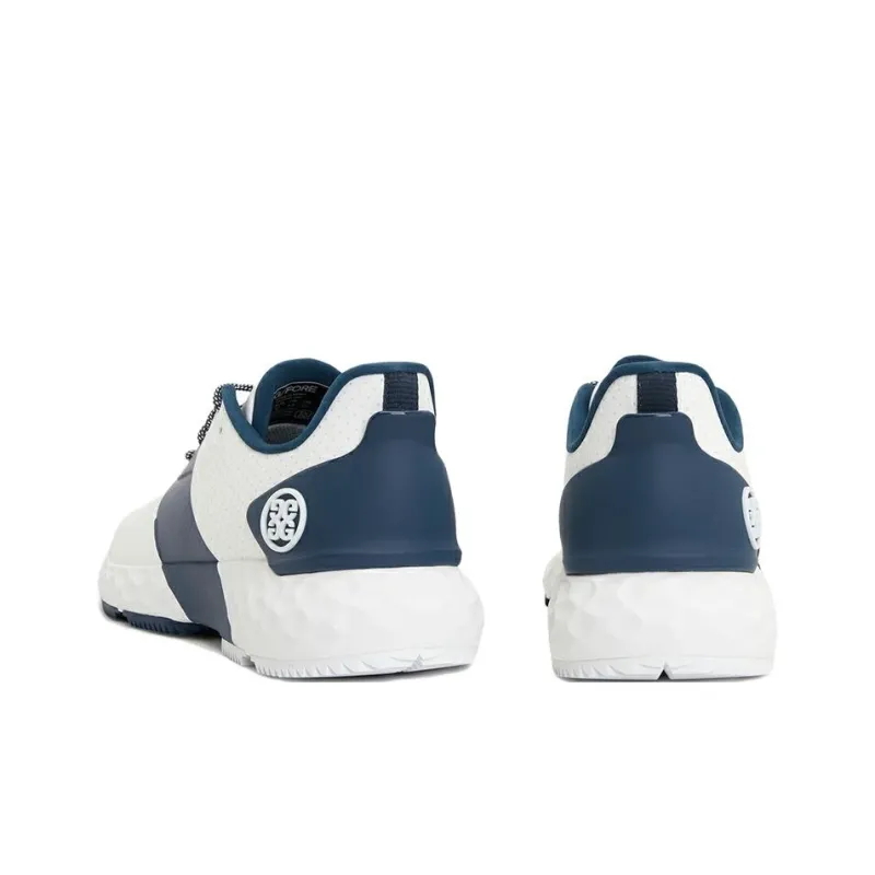 GFORE Abrasion Resistant Slip Resistant Low Top Golf Shoes Unisex White Blue-4