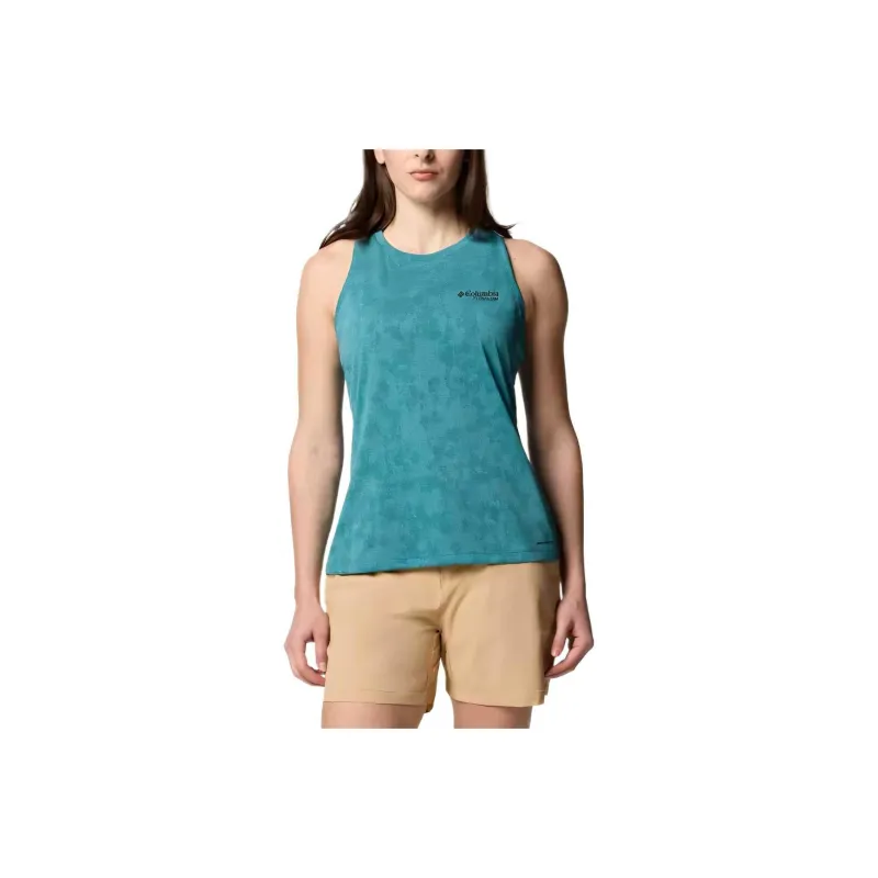 Columbia Bluebird Canyon Tank Tops Women's River Blue Jacquard-0