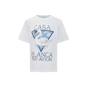 CASABLANCA Par Avion Screen Printed T shirt White/Multi