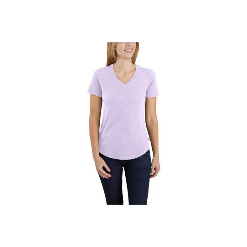 Carhartt T-Shirt Women's Light Purple Loose Fit Style-0