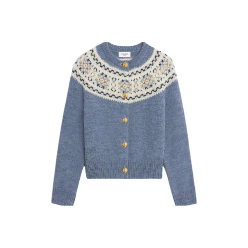 CELINE SS24 Sweater Women's Light Blue