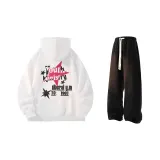 Clothing Sets (White Sweatshirt+Black Jeans)