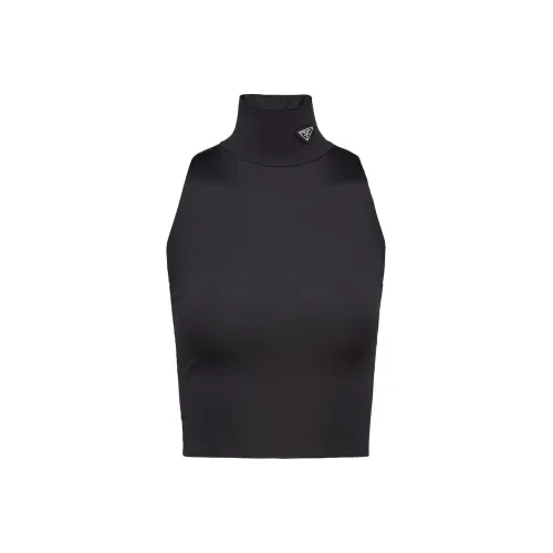 PRADA Crop Tops Women's Black