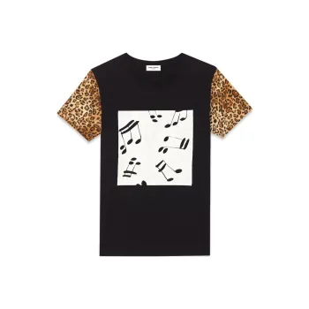 SAINT LAURENT Regular T Shirt Women's Black