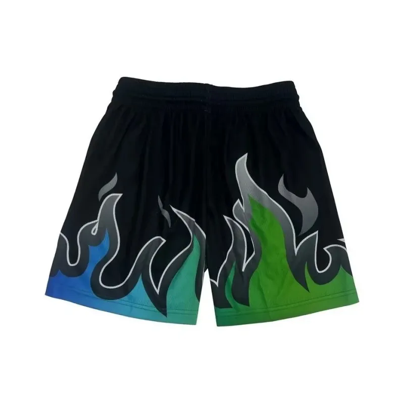 PAINT STAIN Casual Shorts Unisex Black-1