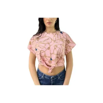 GUESS Crop Tops Women's Pink