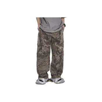 【dme】 Casual Pants Men's Brown Branch Camouflage