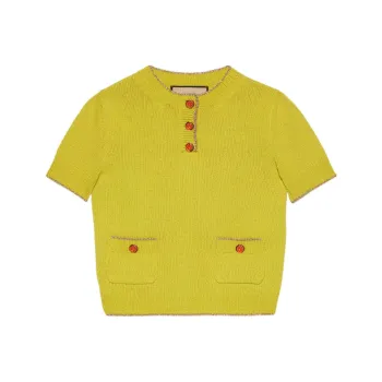 GUCCI Crew neck Short sleeve Knit Top