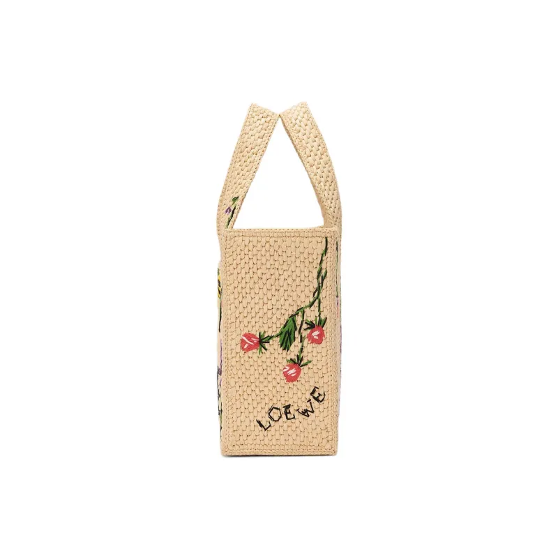 LOEWE Raffia Handbag Trumpets Women's Natural-6