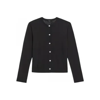 THEORY Crewneck Knitted Cardigan