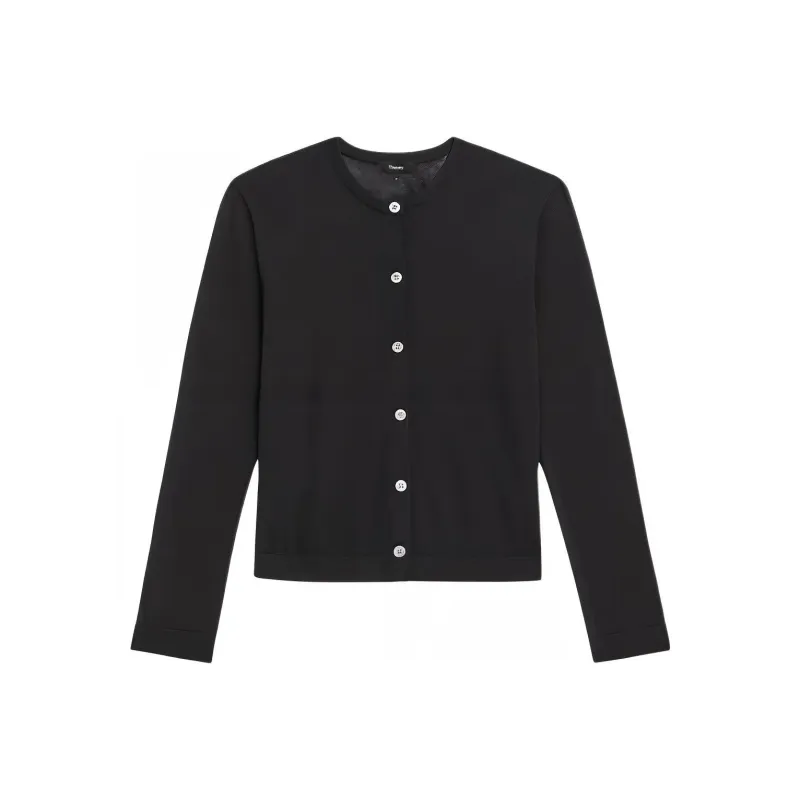 THEORY Crewneck Knitted Cardigan-0