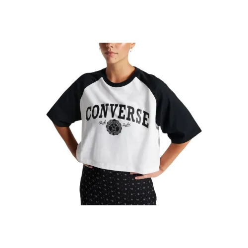 Converse Retro Cropped T-Shirt T-Shirt Women's White