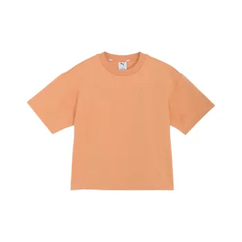 PUMA Drop Shoulder Sleeve T Shirt Women's Beige
