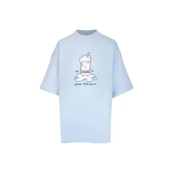 Vetements T-Shirts Women's Blue