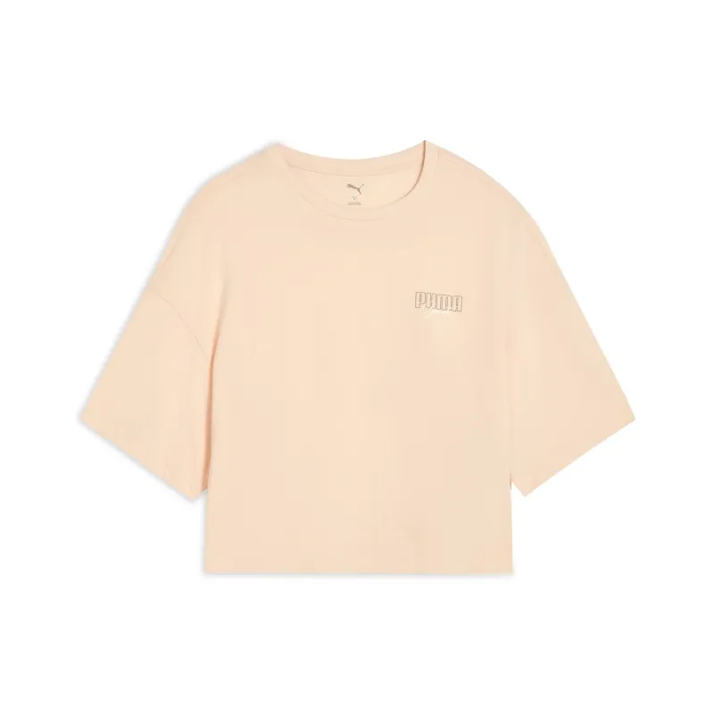 PUMA Elevatedgraphic T Shirt Women's Peach Blossom-0