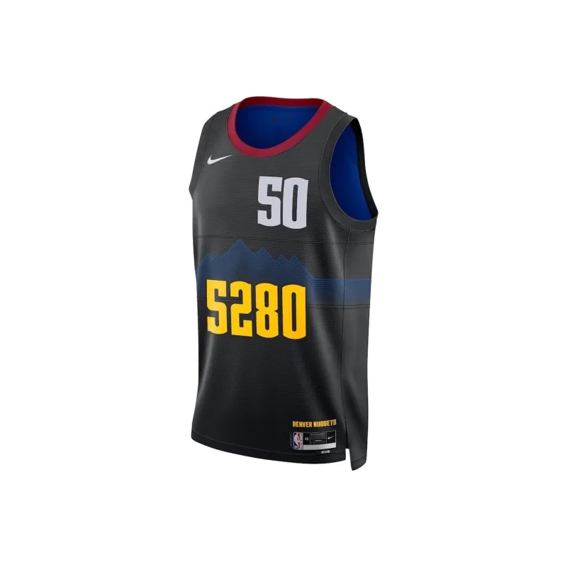 Nike Basketball Jerseys Denver Nuggets Aaron Gordon Size 50 Unisex Black-0