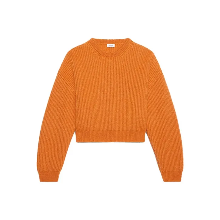 CELINE Loose Fit Sweater Women's Orange-0