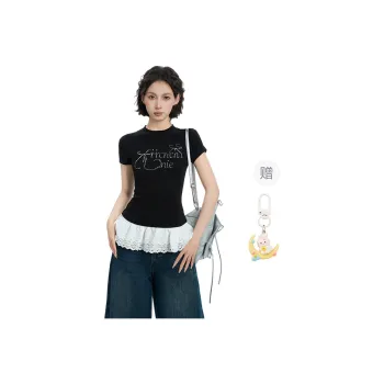 Princess Berdele Set in Sleeve T Shirt Women's Black+Giveaway
