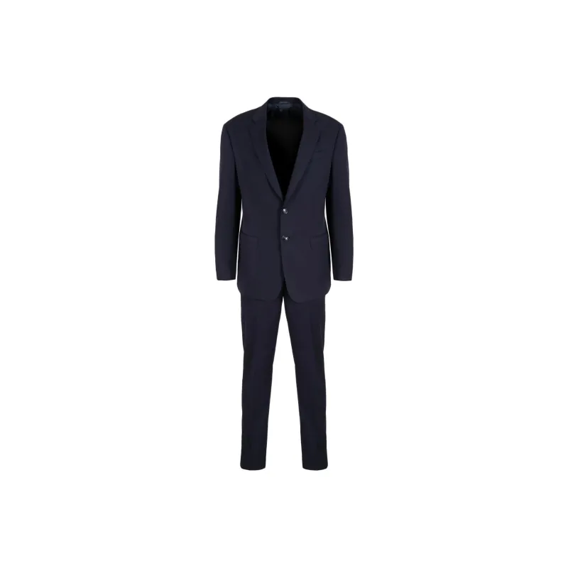 GIORGIO ARMANI Single breasted Water repellent Wool Suit From The Soft Line-0