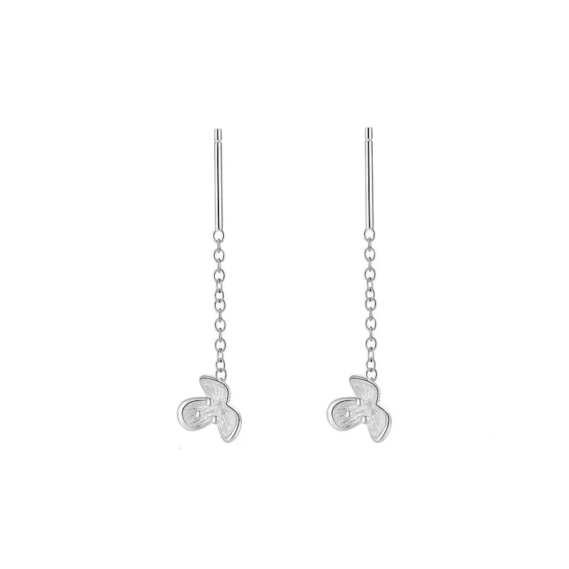 GIFT&CO S999 Fine Silver Drop Earrings Women's-7