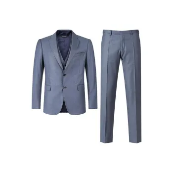 EMPORIO ARMANI SS24 Business Suit Men's Dark Blue