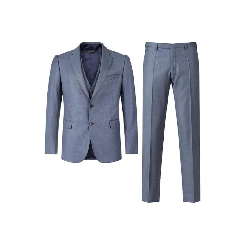 EMPORIO ARMANI SS24 Business Suit Men's Dark Blue-0