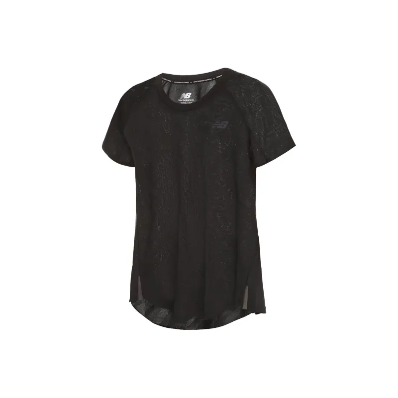 New Balance Q Speed Raglan Sleeve T-Shirt Women's Black-0