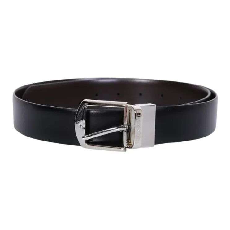 Canali Engraved logo Buckle Belt-0