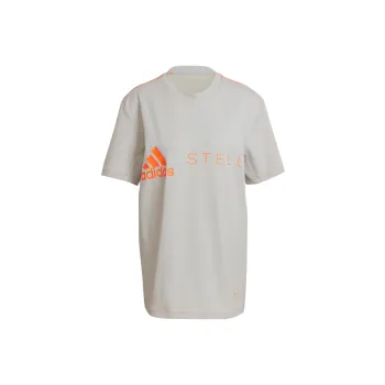 Adidas x Stella Mccartney Drop Shoulder Sleeve T Shirt Women's Gray