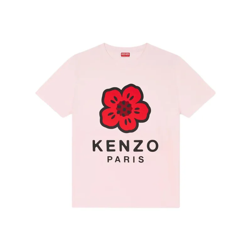 KENZO Floral Logo Printed Crewneck T Shirt-0