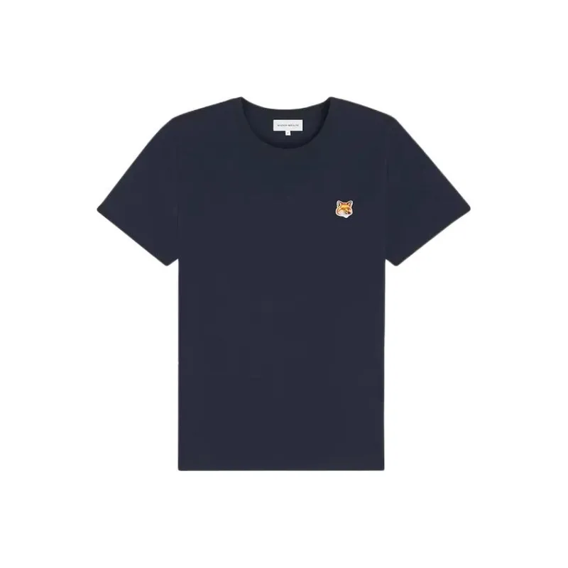Maison Kitsune Fox Head Patch Crewneck T Shirt-0