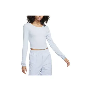 Nike Sportswear Chill Knit Women's Tight Scoop-Back Long-Sleeve Mini-Rib Top