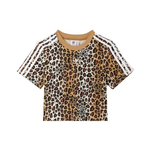 Adidas Originals T Shirt Women's Leopard Print
