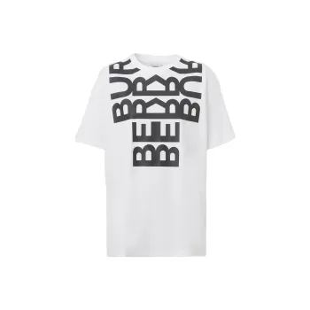 Burberry Carrick Logo Print T Shirt 'White'