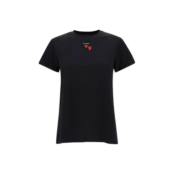 PINKO Heart Embellished Crewneck T-Shirt