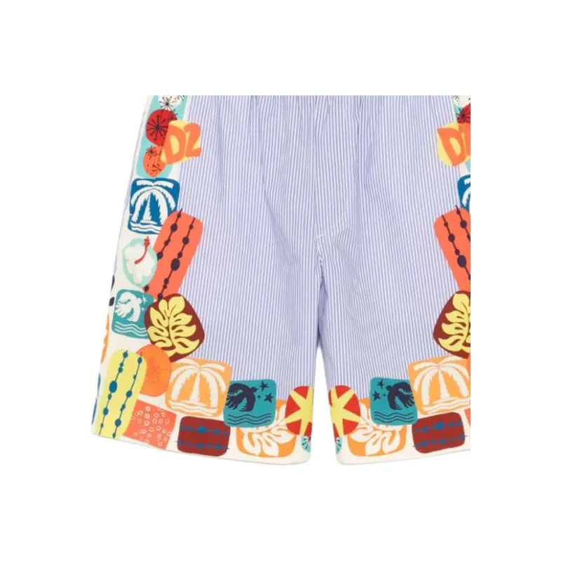 DSQUARED 2 Elastic waistband Shorts-5