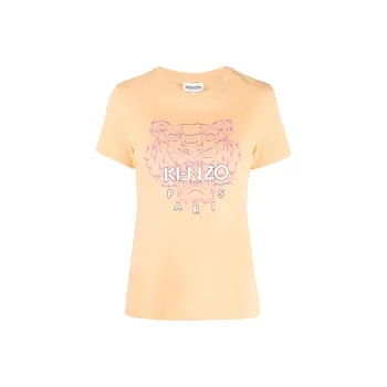 KENZO Classic Tiger Head T-Shirts Women's Orange