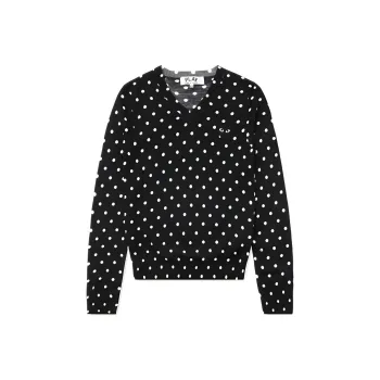 CDG Play Sweaters Women's Black