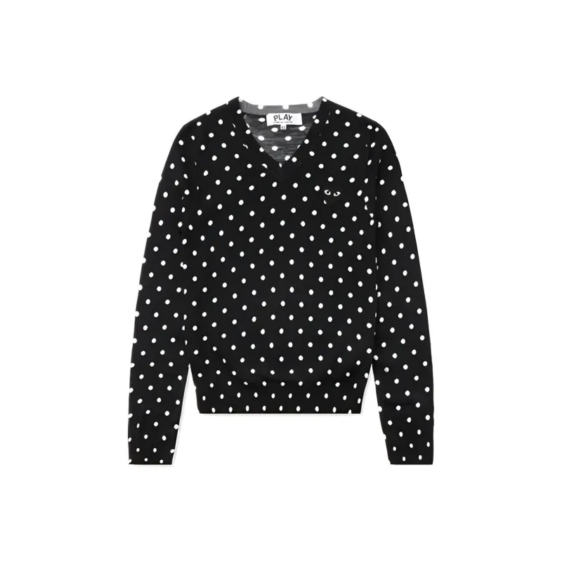 CDG Play Sweaters Women's Black-0