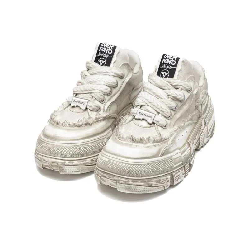 OVERFOND Cookie Series Low Top Casual Shoes Unisex Coconut Cream Wonder Color-1