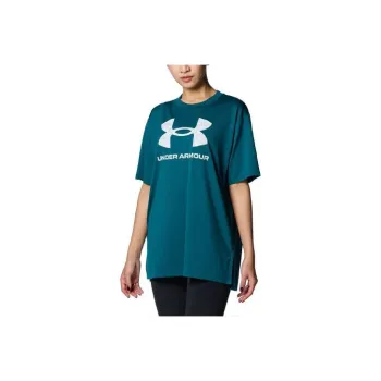 Under Armour Drop Shoulder Sleeve T Shirt Women's Aqua
