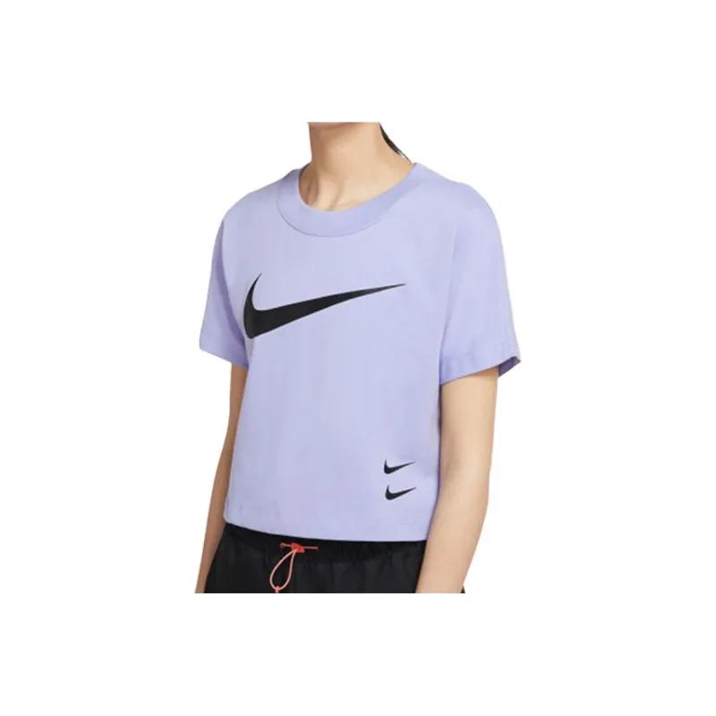Nike Crop Tops Women's Purple-0