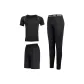 Clothing Sets (Black Top+Black Shorts+Black Pants)