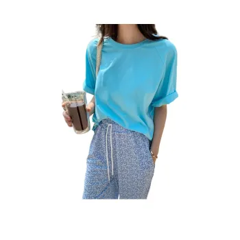 Mu Xiao Xin T Shirt Women's Aqua Blue