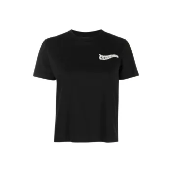Jacquemus Le Camargue Wavy Logo Short T Shirt 'Black'